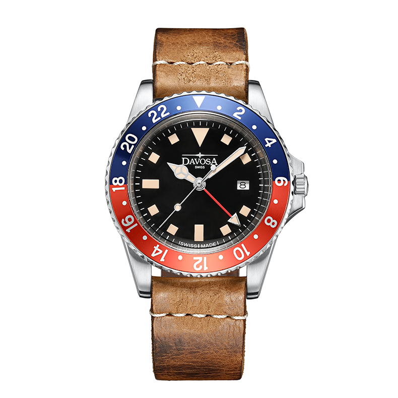 瑞士迪沃斯 男士石英表复古潜水员16250095